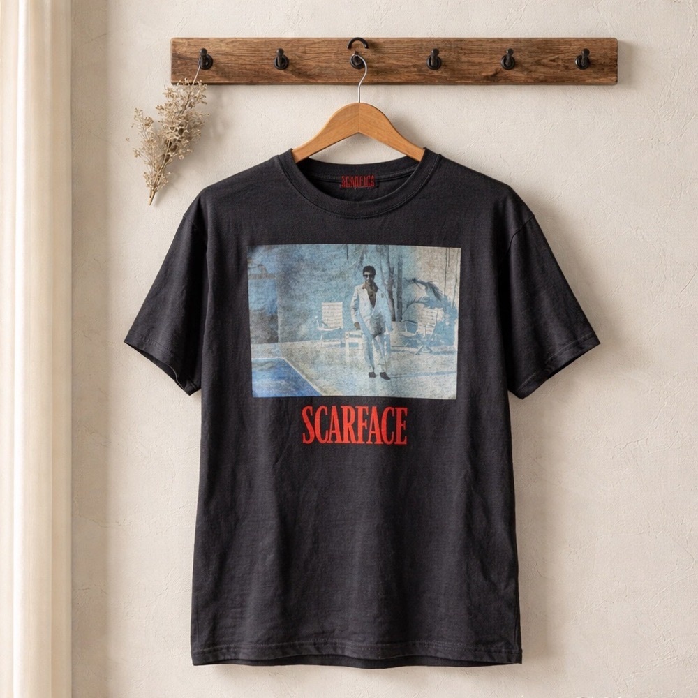Scarface Graphic Tee in Charcoal by [Brand]